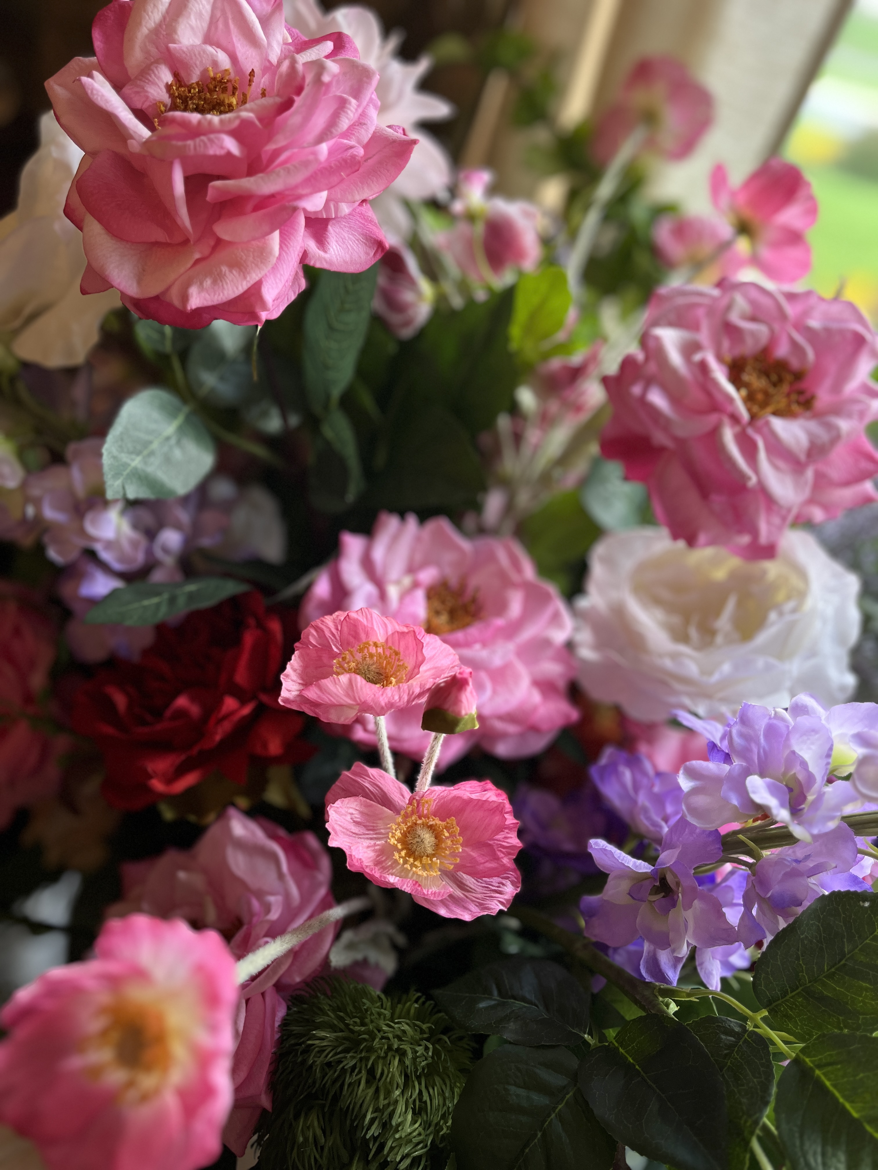 Statement floral design for an event focal area